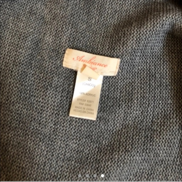 Grey Chunky Cardigan - Picture 4 of 4